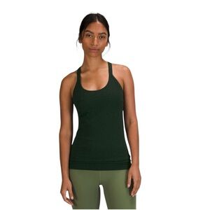Rainforest Green Size 8 Lululemon 🍋 Ebb to Street Tank Top EUC - PRISTINE